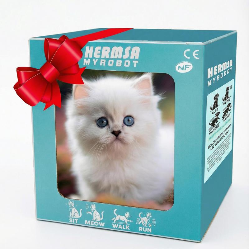 MeowMotion – Realistic Robot Pet – White cat