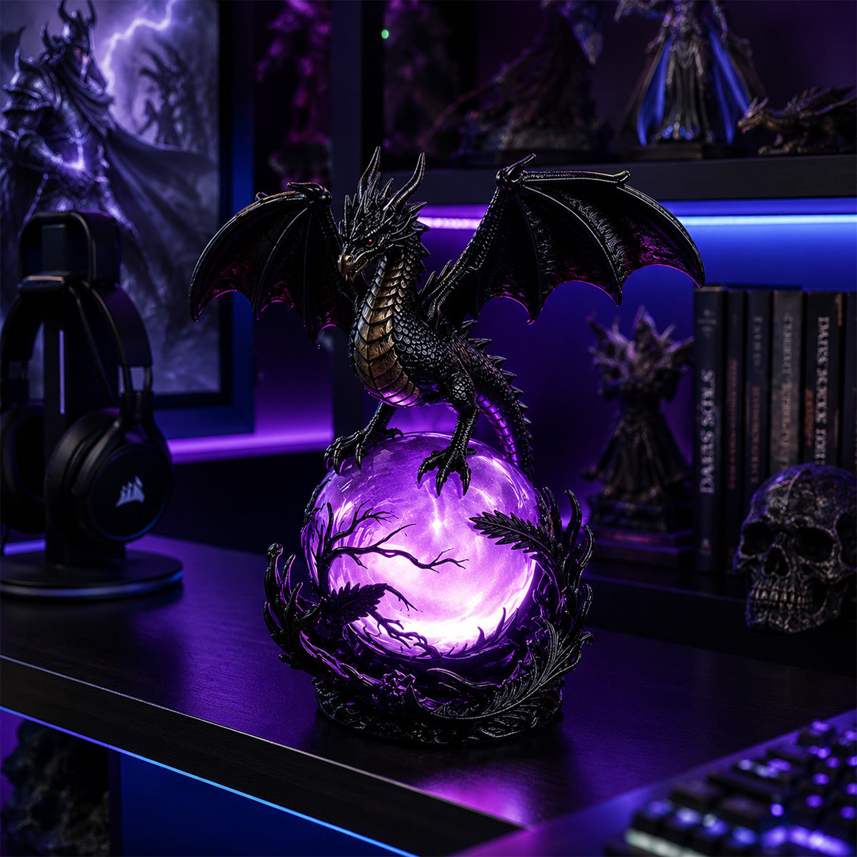 DragonGlow – Mystic Crystal Orb Lamp – image 18