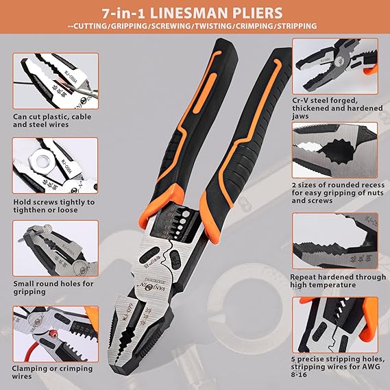 GripMaster – Heavy Duty Multi-Function Lineman Plier – image 11