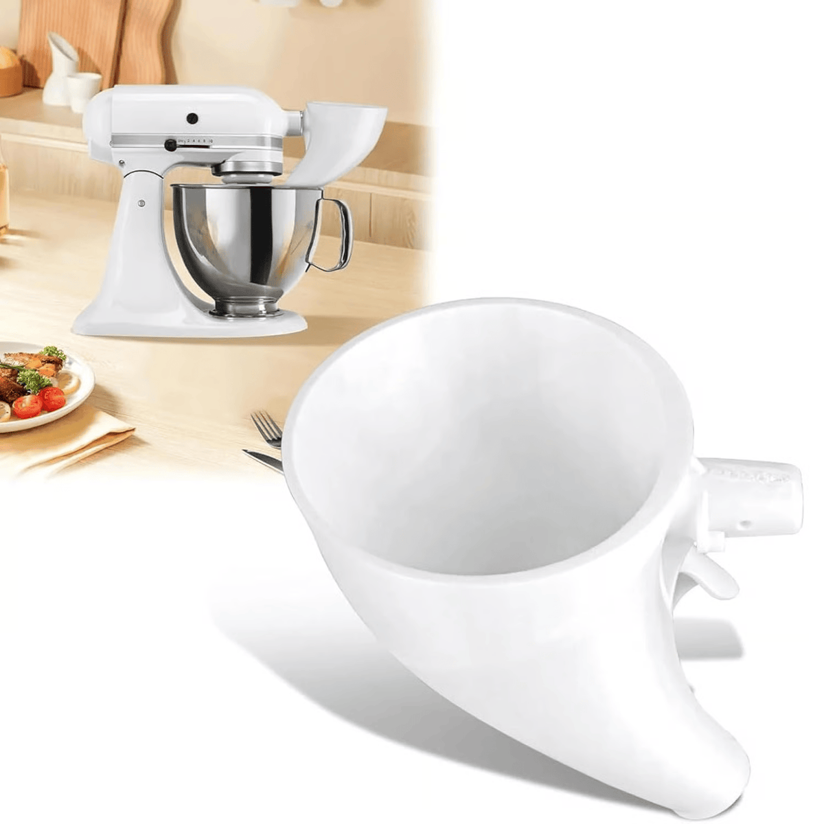 Flour Funnel for Kitchen Aid Stand Mixer – image 7