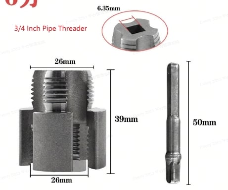 ThreadCraft – Heavy Duty Pipe Tool – 3/4 Inch Pipe Threader
