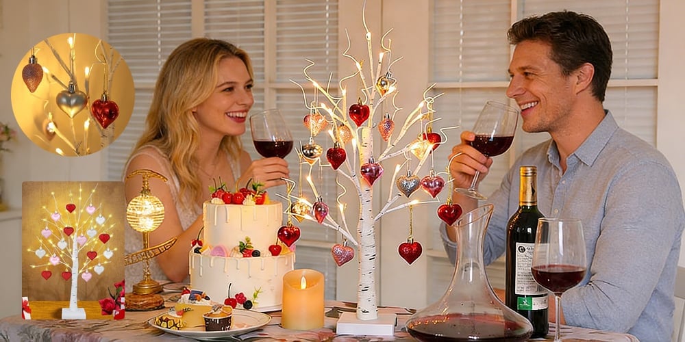 LumiBloom – Heart-Adorned LED Birch Table Decor – image 8
