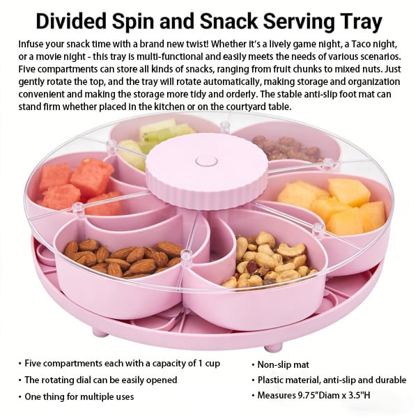 PartyTwist – Rotating Divided Tray – image 10