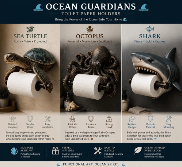 Ocean Guardians – Toilet Paper Holder Series – image 4