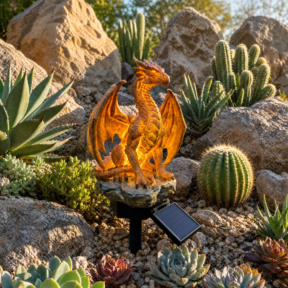DrakeLight – Fantasy Dragon Outdoor Solar Decor – image 6