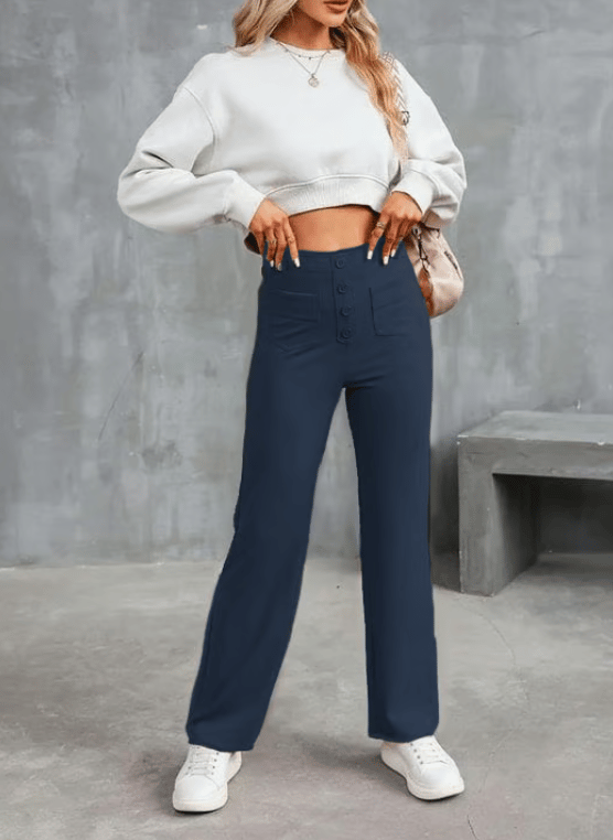 CargoFlex – Multi-Pocket Utility Pants – Dark Blue / S