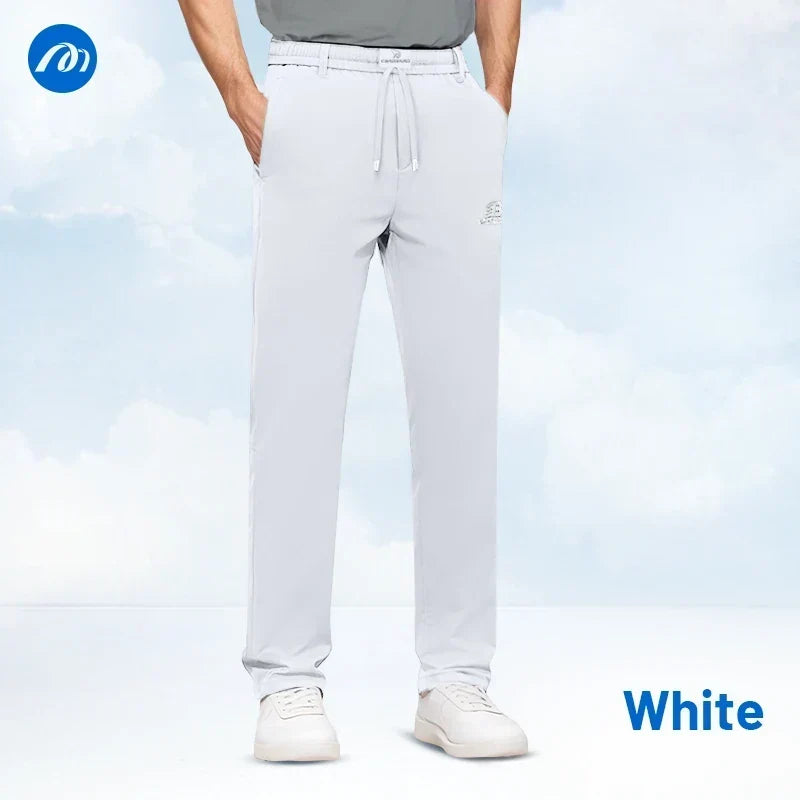 MeshIrons - Men’s Breathable Mesh Panel Casual Pants – White / 28 / 26