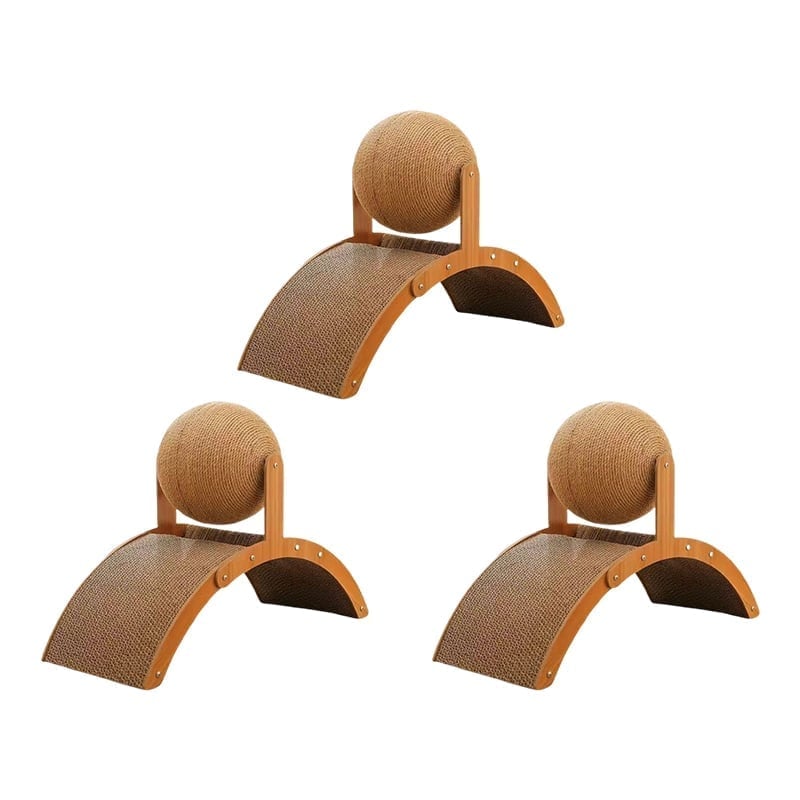 ClawSphere – Cat Scratching Ball Stand Toy – 3 pcs