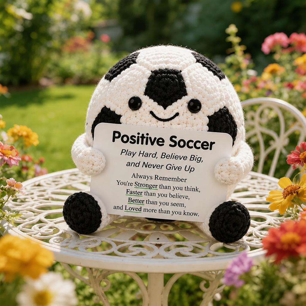 BraveBall – Motivational Softball Plush Buddy – Soccer