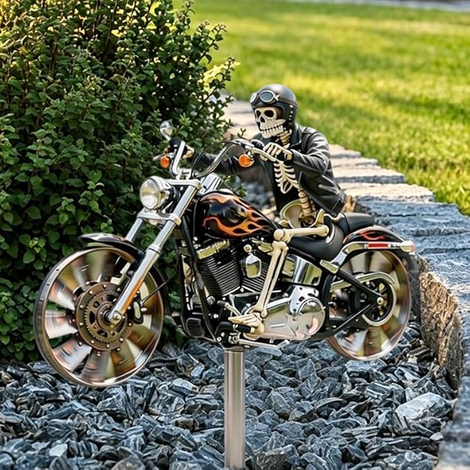 ReaperRide – Biker Skull Wind Spinner – image 7