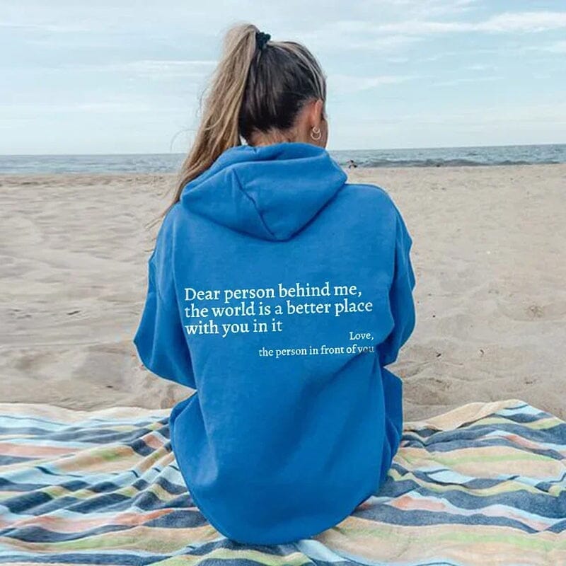 WarmWords Sweatshirt – Kindness You Can Wear – Blue / S