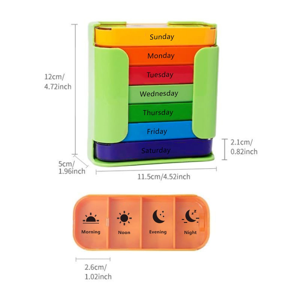 PillMaster – Weekly Medication Organizer Box – image 10