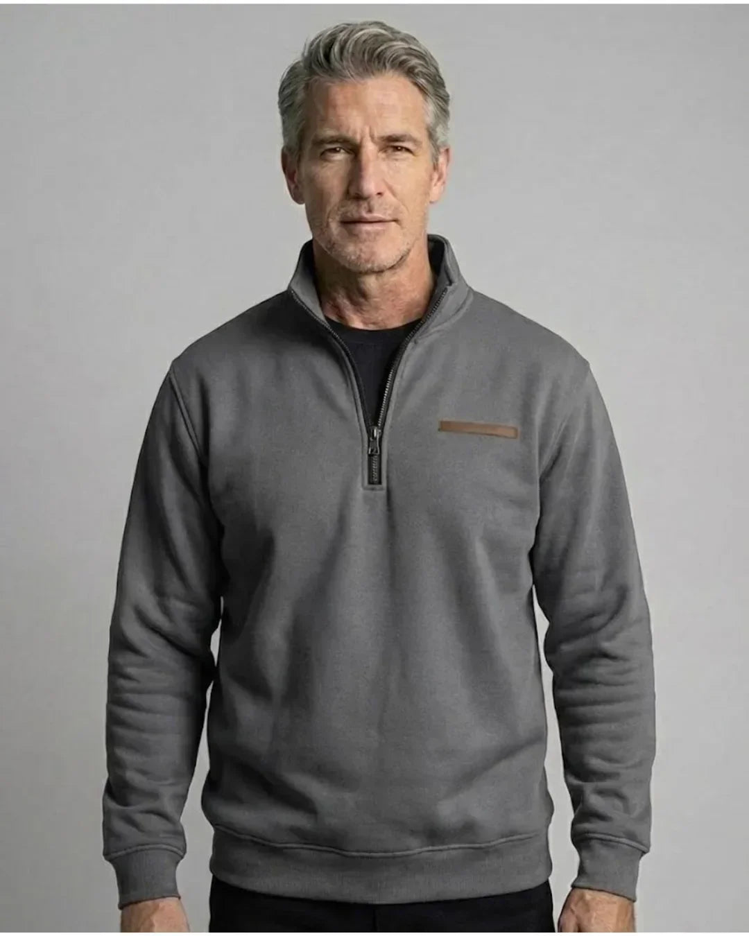 Laluna™ - Casual Fleece Sweater – Dark Grey / S