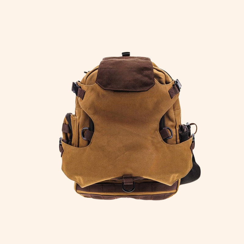 RodeoTrail – Rugged Cowboy Style Travel Backpack Bag – Brown