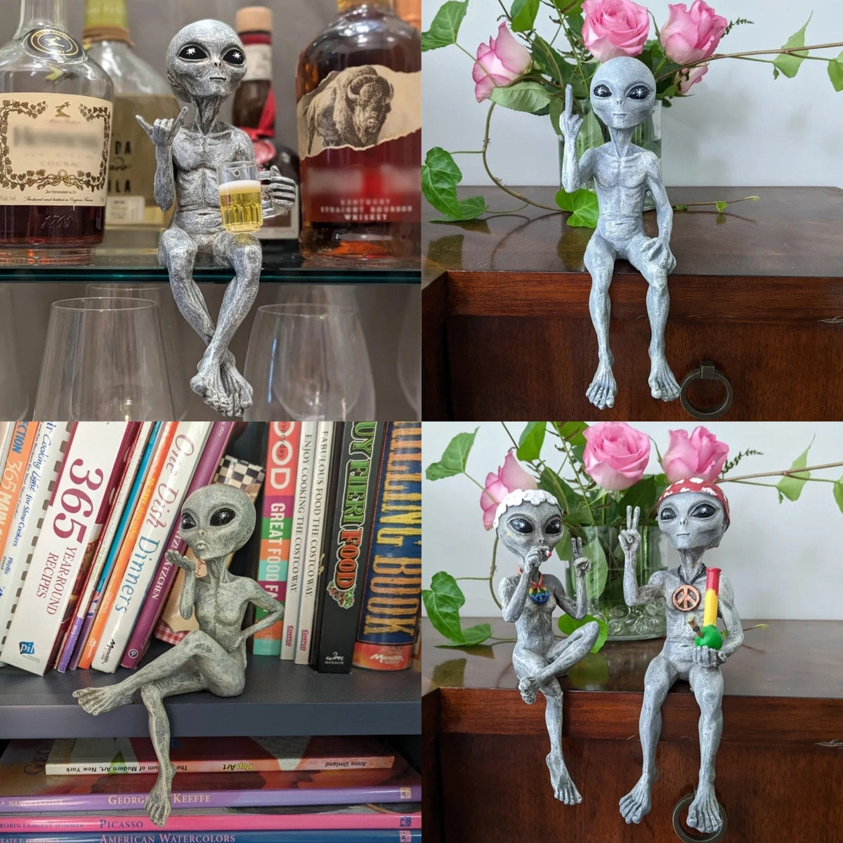 AlienMeme – Funny 2026 Alien Artwork – All Styles (Gray)
