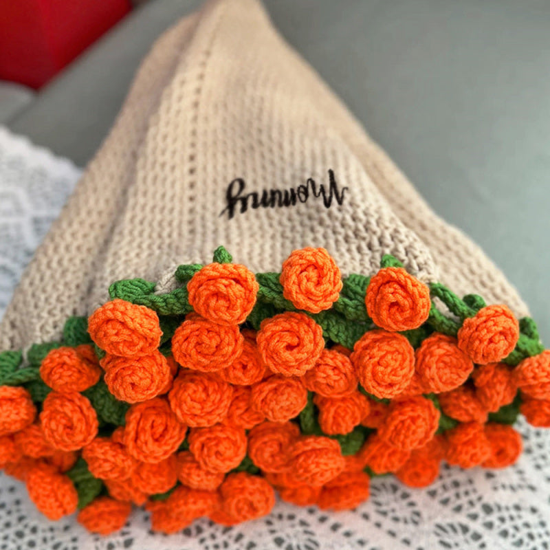 CozyBloom – Hand-Knitted Rose Blanket DIY Kit – image 16