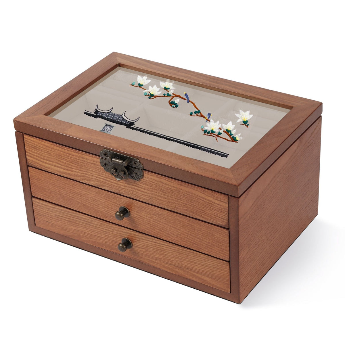 DynastyGrace - Handcrafted Keepsake Box – Magnolia Flower 02