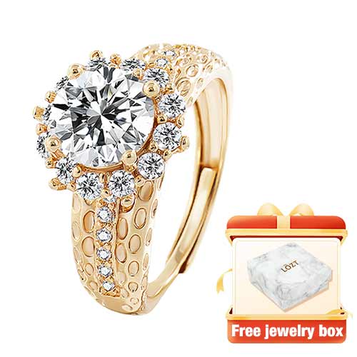 RoyalArrow – Eight Hearts & Arrows Ring – Gold