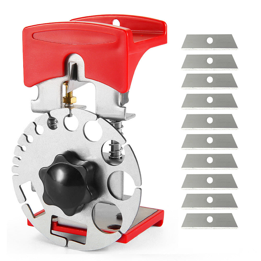 Adjustable Manual Wire Stripper – Stainless Steel Disc / Tool + 10 Blades