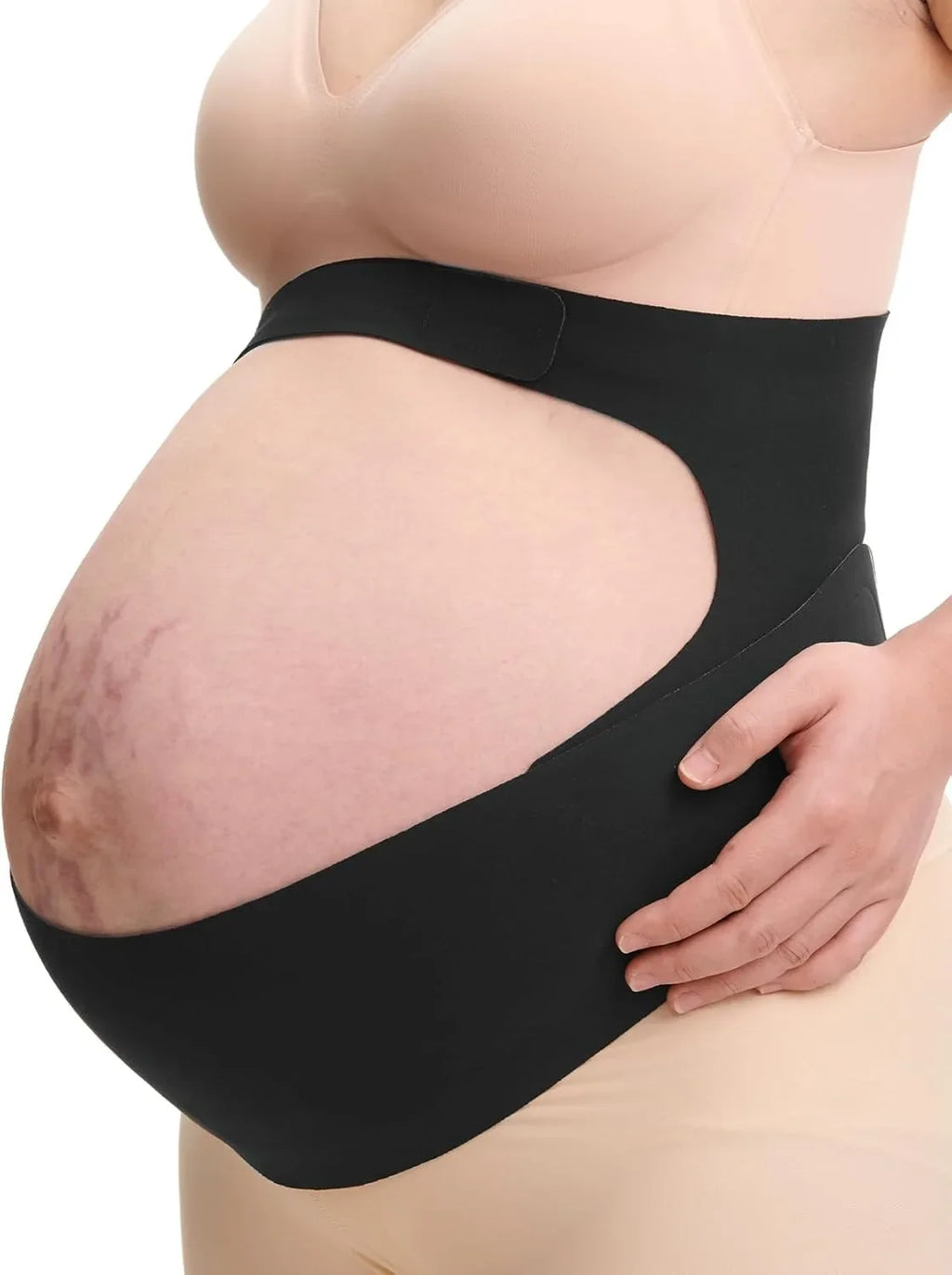 MamaSupport Pro – Maternity Belly Support Belt – Black / M