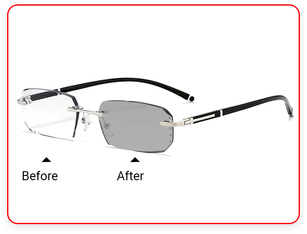 FocusFlex – Anti-Blue Light Smart Readers – Improved Model (Intelligent Color Change) / Eyeglasses / '+1.00 / 40-45 YEAR OF AGE