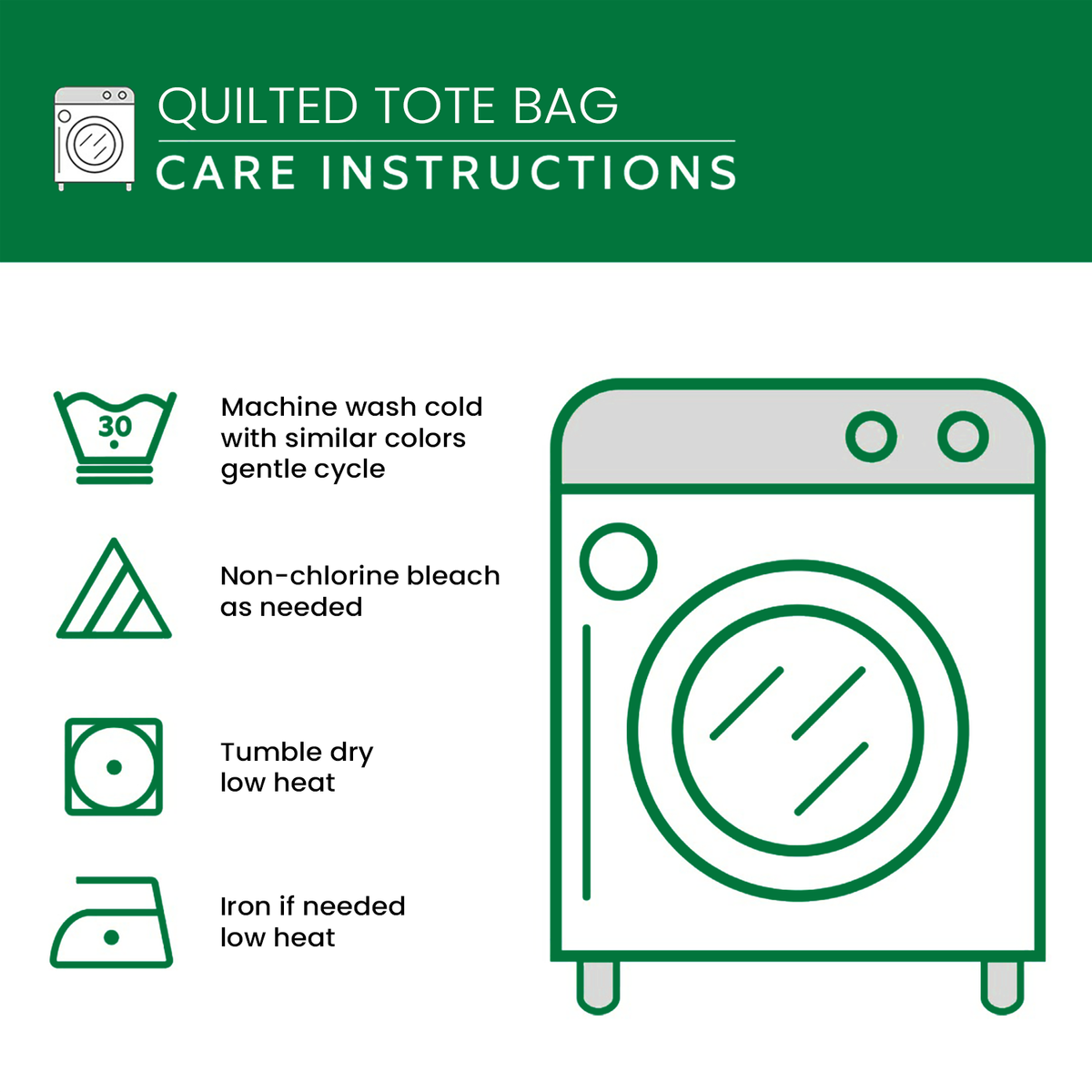 WaveTote – Quilted Pattern Cotton Blend Tote Bag – image 5