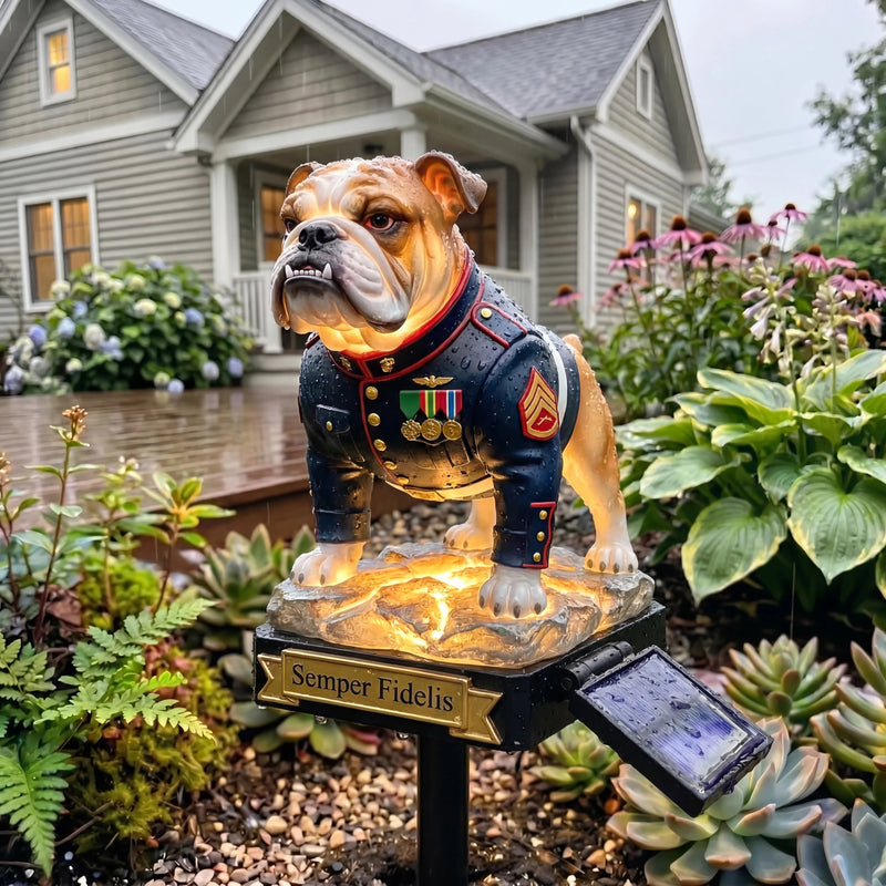 DevilDog – Semper Fidelis Solar Garden Light – image 6