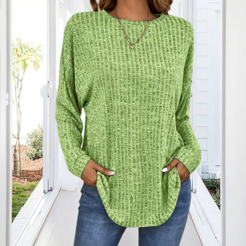 CozyEase – Casual Comfort Knit Sweater – Green / S