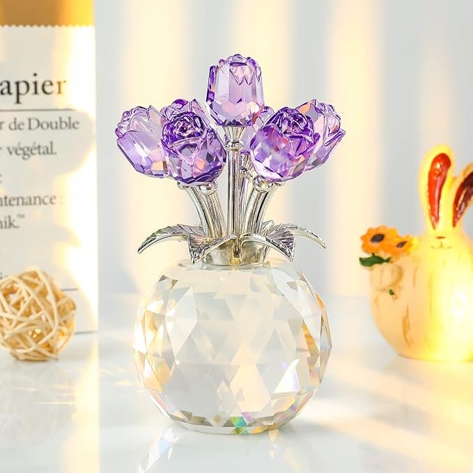CelestiaRose - Timeless Crystal Arrangement – Purple