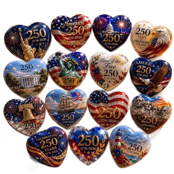 PatriotHearts – America 250th Anniversary Heart Ornament Collection – image 8