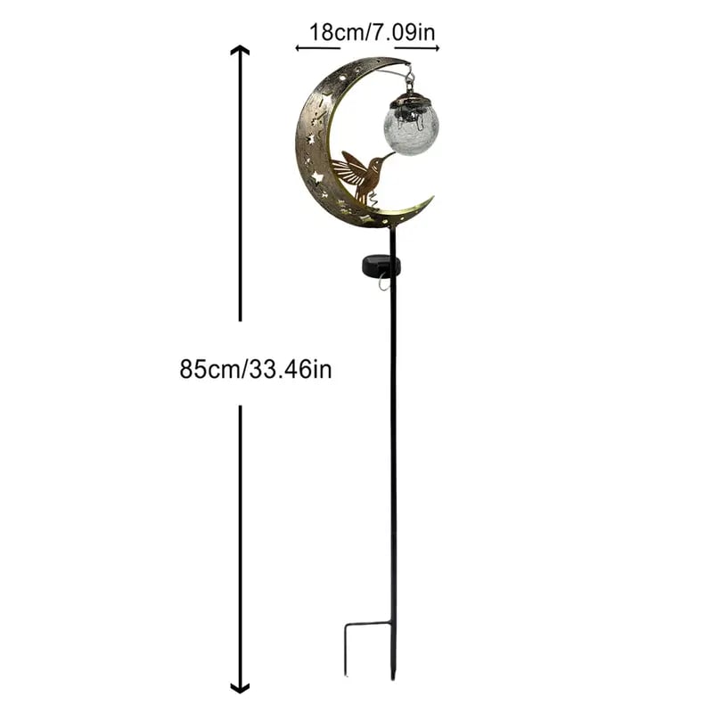MoonFeather – Hummingbird Solar Garden Stake Light – image 8
