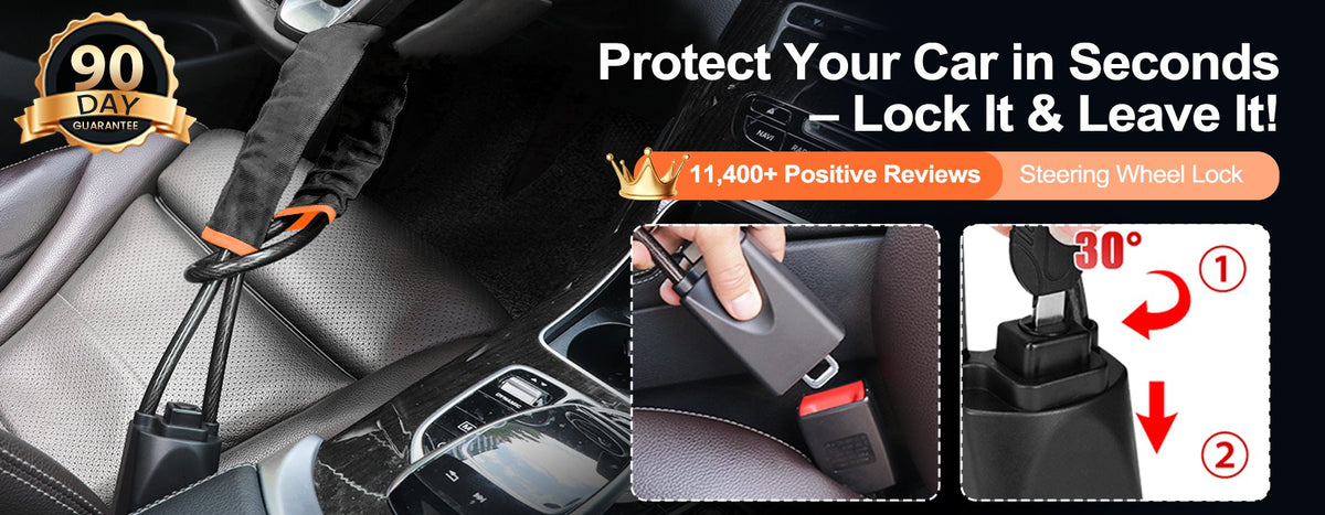 DriveDefender | Seat Belt + Steering Wheel Car Lock System – image 21