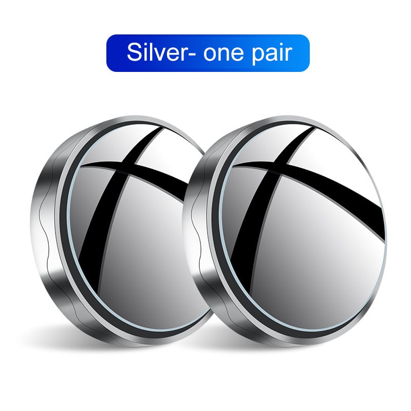 DriveSafe – Wide Angle Car Blind Spot Mirror – Silver- one pair