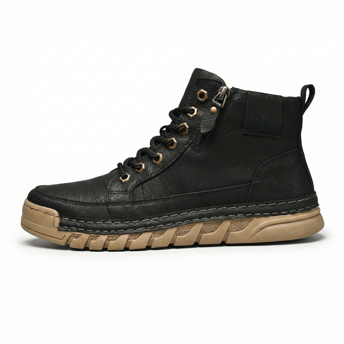 Apollo™ – Premium Urban Leather Boot – Black / 36