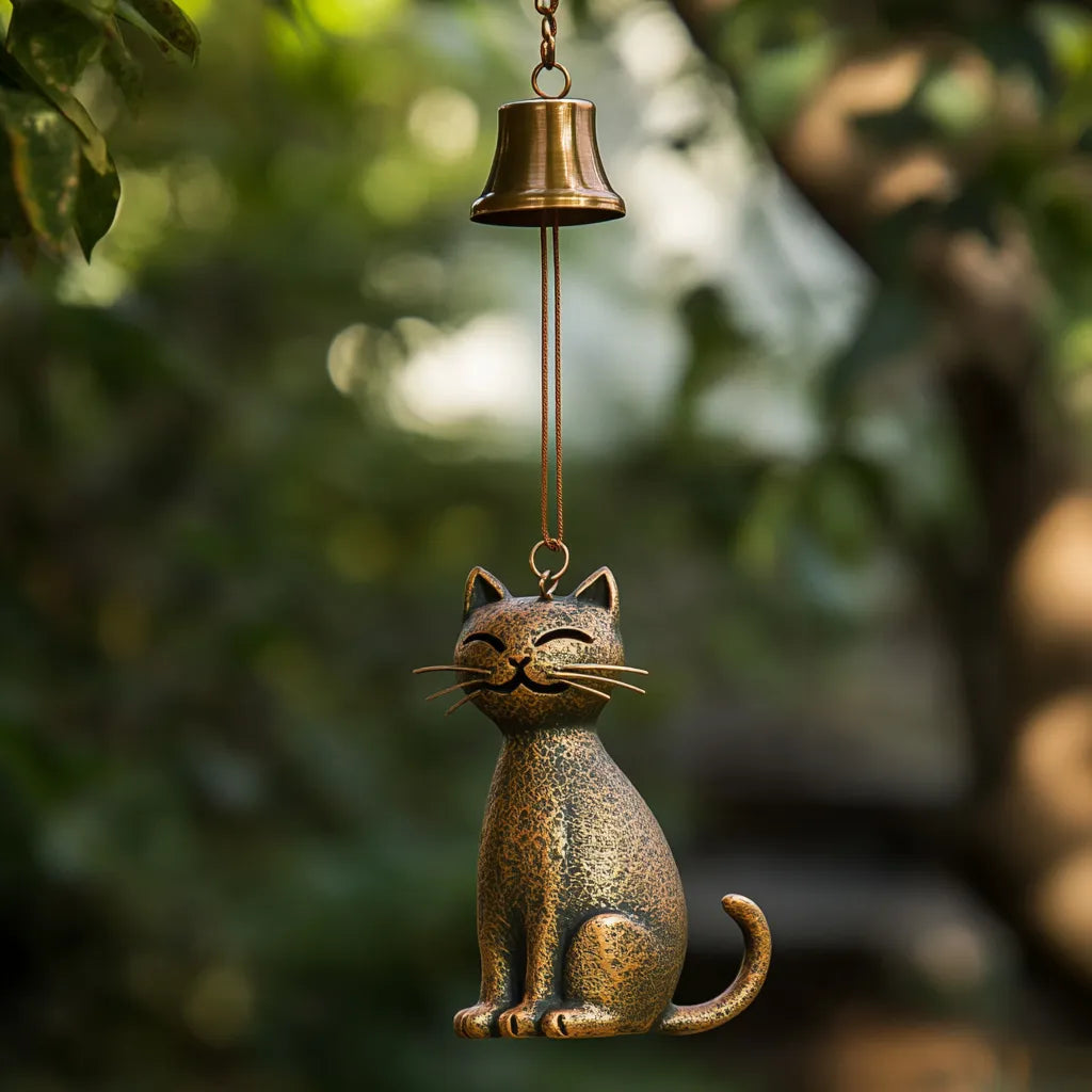 ChimeWhiskers – Cat Wind Chime Gift for Mother’s Day – E