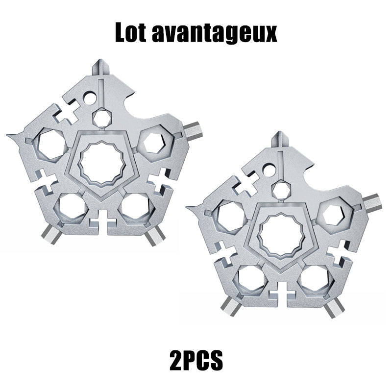 SnowTool | 23-in-1 Multifunction Pocket Tool – Silver / BUY 2 Save Extra 5$