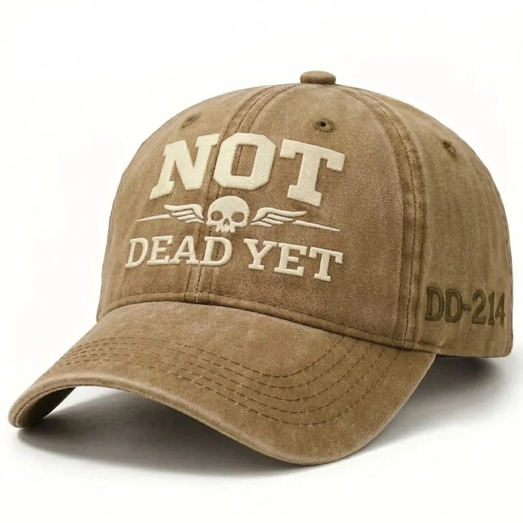 PatriotEdge – Veteran Tribute Cotton Dad Hat – Khaki (1 Hat)