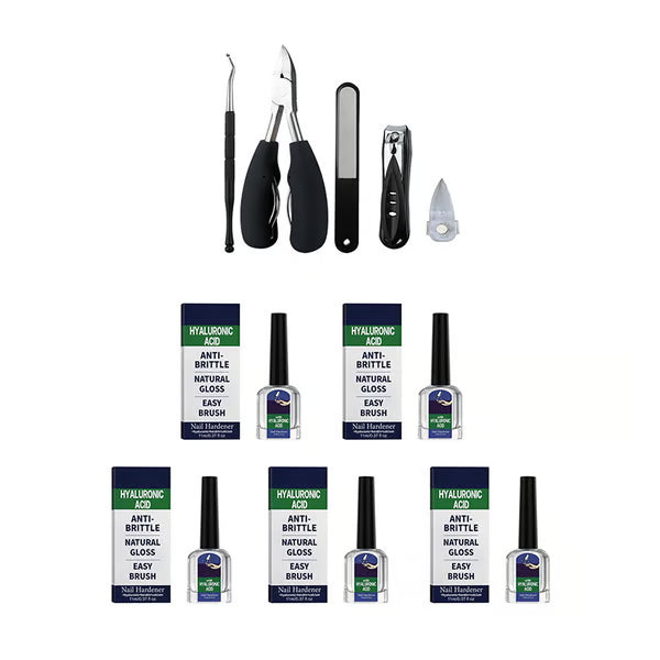 NailRenew - Natural Antifungal Nail Repair Solution – 5 pcs( 55ml)+ 5-piece nail clipper set