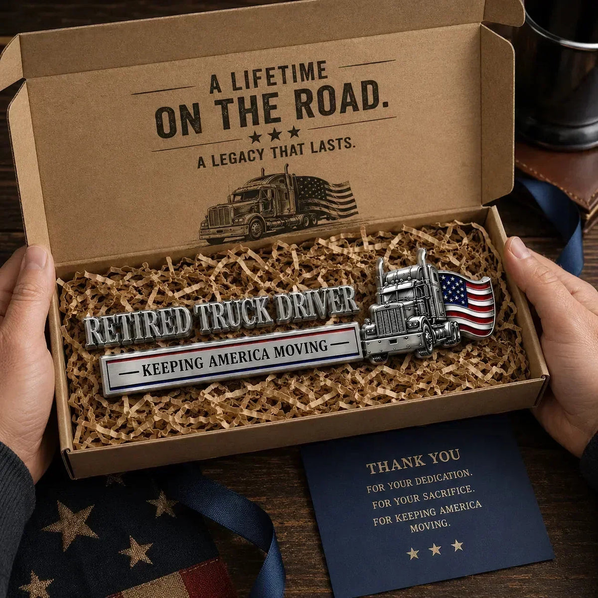RoadLegacy – Retired Truck Driver Tribute Emblem – image 5