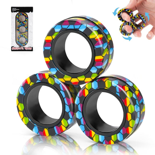 CalmLoop – Anti-Anxiety Magnetic Spinner Rings – Soccer Graffiti