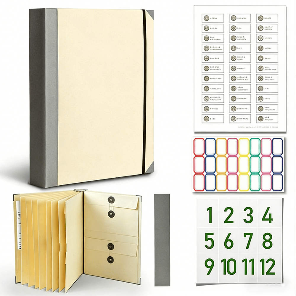 DocuEase – Portable File Organizer – Khaki / Buy 1