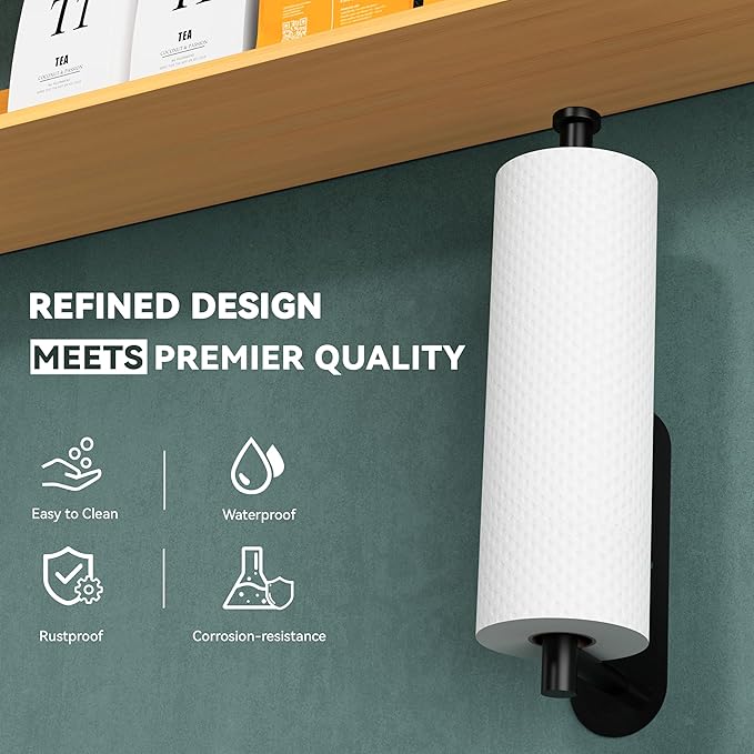 PureSteel – Elegant Wall Roll Holder – image 2