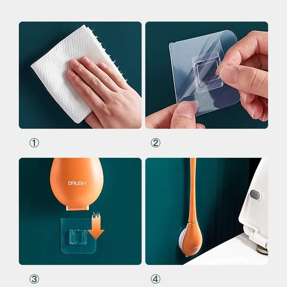 CleanFlow – Flexible Silicone Toilet Brush Set – image 12