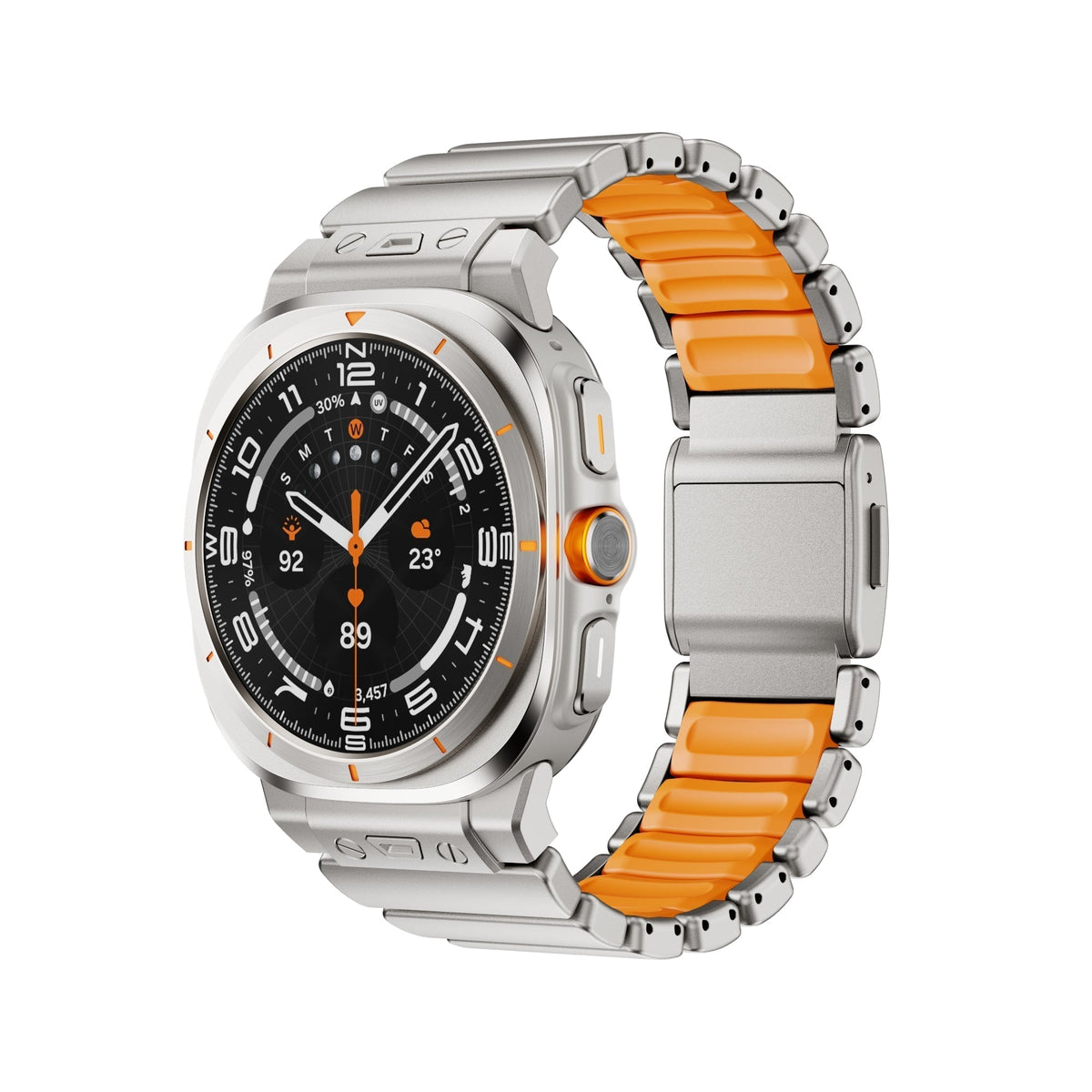 UltraWave - Magnetic Titanium Band – Titanium Orange / Galaxy Ultra 47mm / 1-Pack