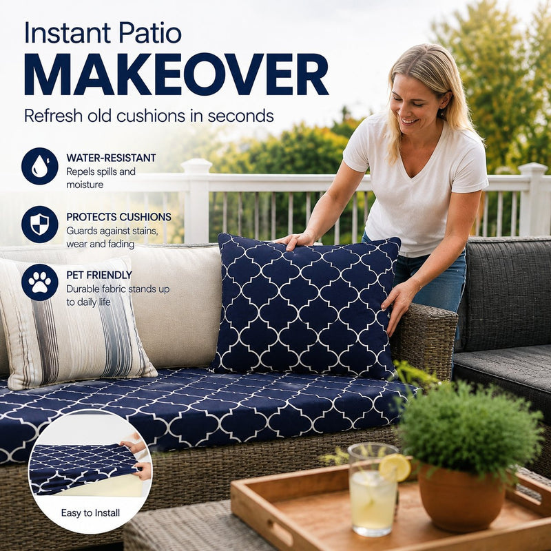 PatioLuxe – Stretch Seat Cushion Cover – image 11