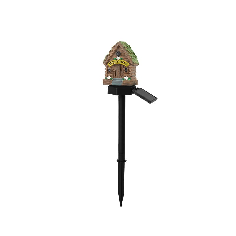 MushLumi – Solar Fairy-Tale Mushroom Cottage Light – Green Welcome House