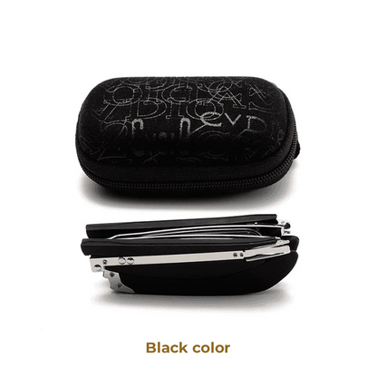 PocketVision – Mini Foldable Reading Glasses – Black / '+1.00-40-45 YEAR OF AGE / Buy 1