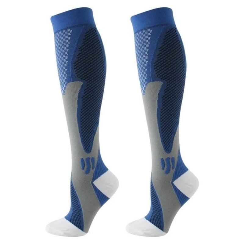 FlexiRelief – High-Grade Compression Support Socks – Blue / S/M