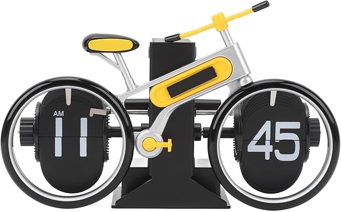 CycleTime - Vintage Bicycle Flip Clock – Yellow