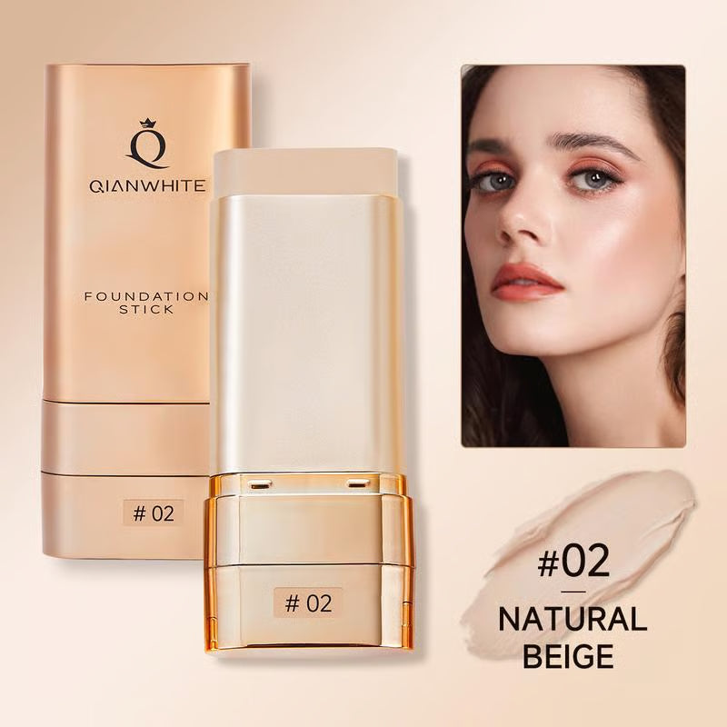 AuraFace – Luminous Dual-Ended Foundation Stick – #02 Natural Beige / #01 Ivory
